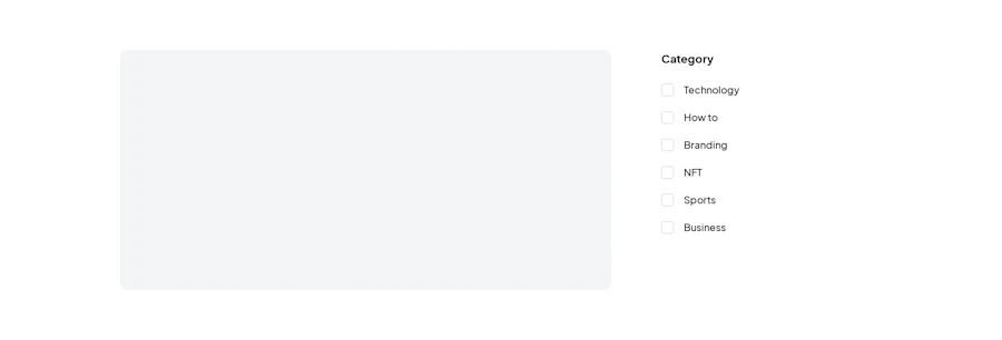 Blog Sidebar component screenshot