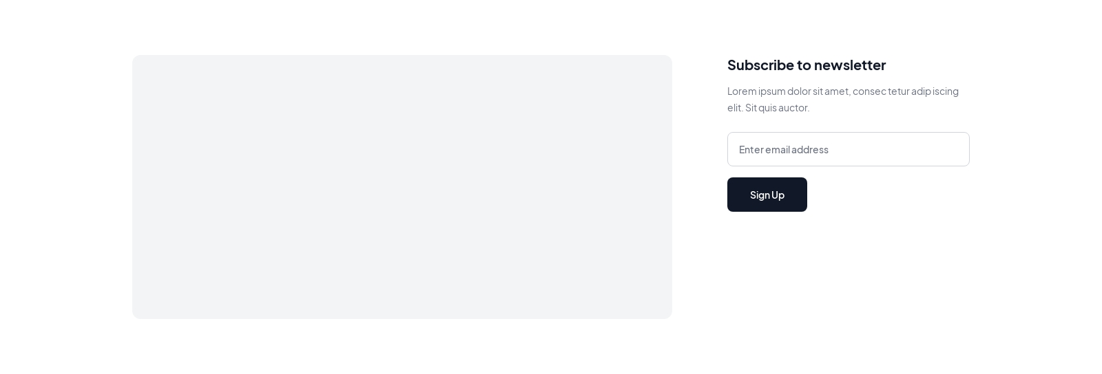Blog Sidebar component screenshot