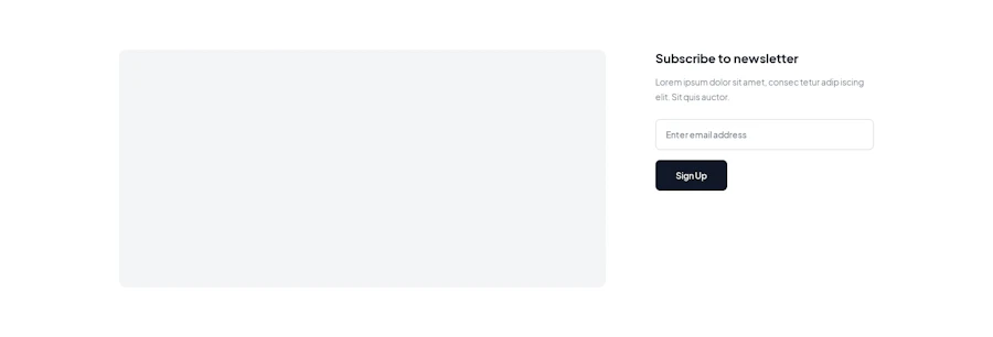 Blog Sidebar component screenshot