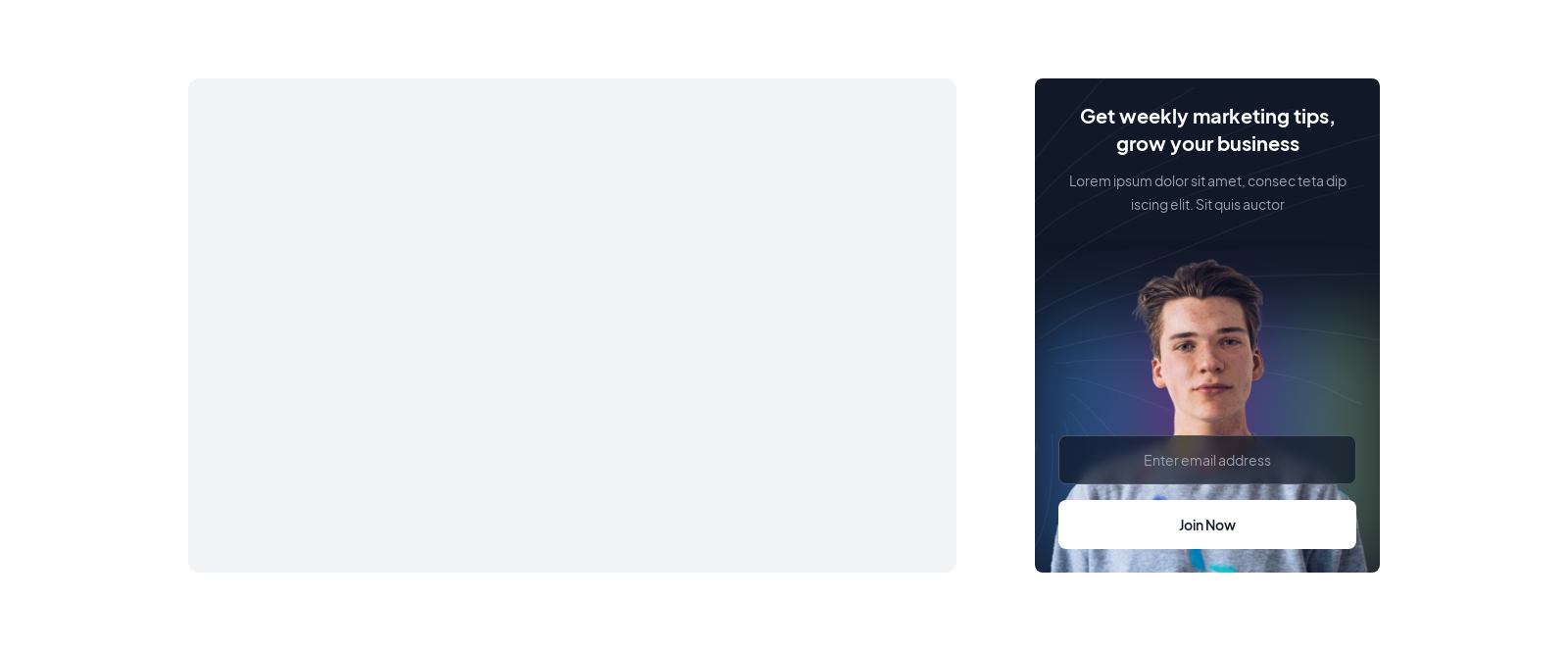 Blog Sidebar component screenshot