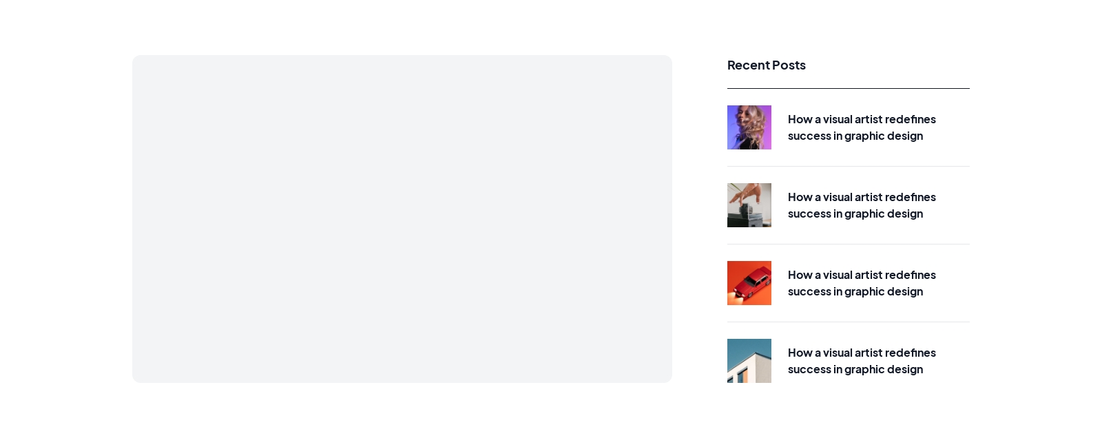 Blog Sidebar component screenshot