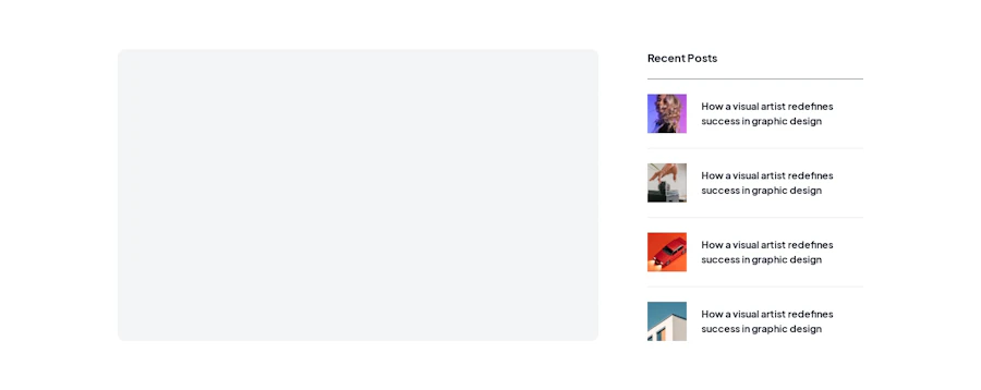 Blog Sidebar component screenshot