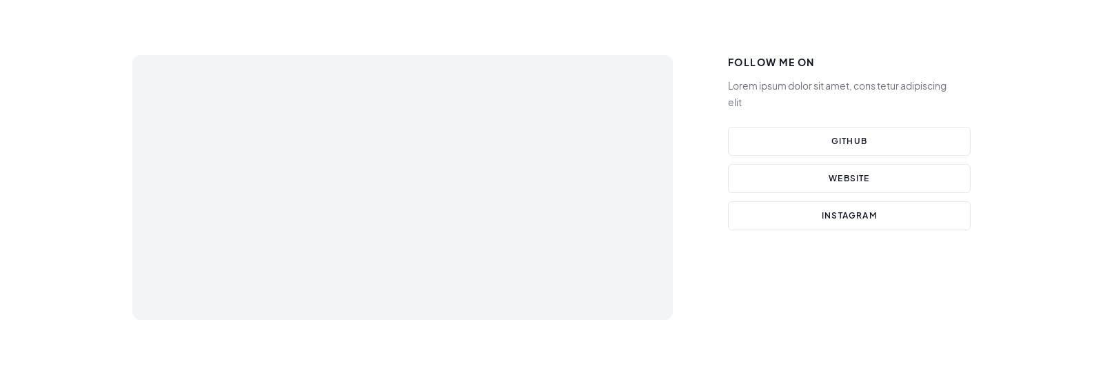 Blog Sidebar component screenshot