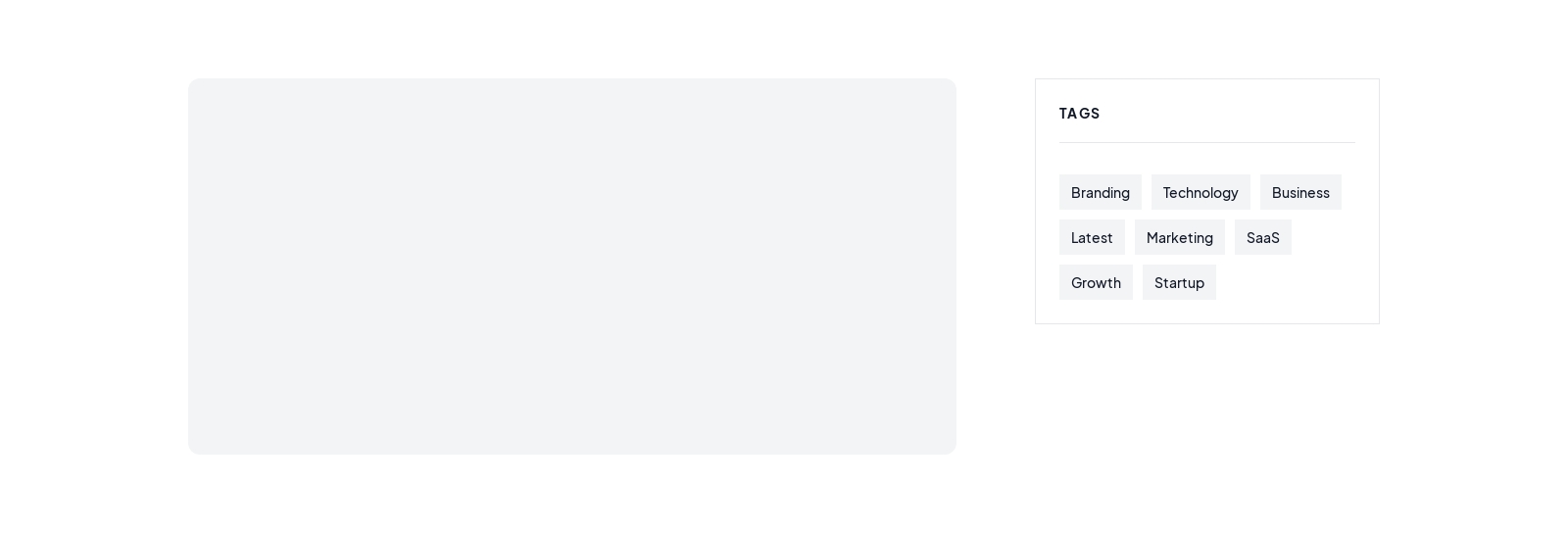 Blog Sidebar component screenshot