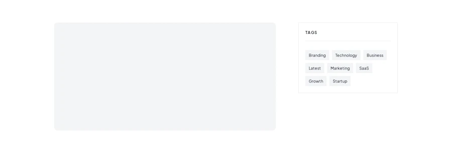 Blog Sidebar component screenshot