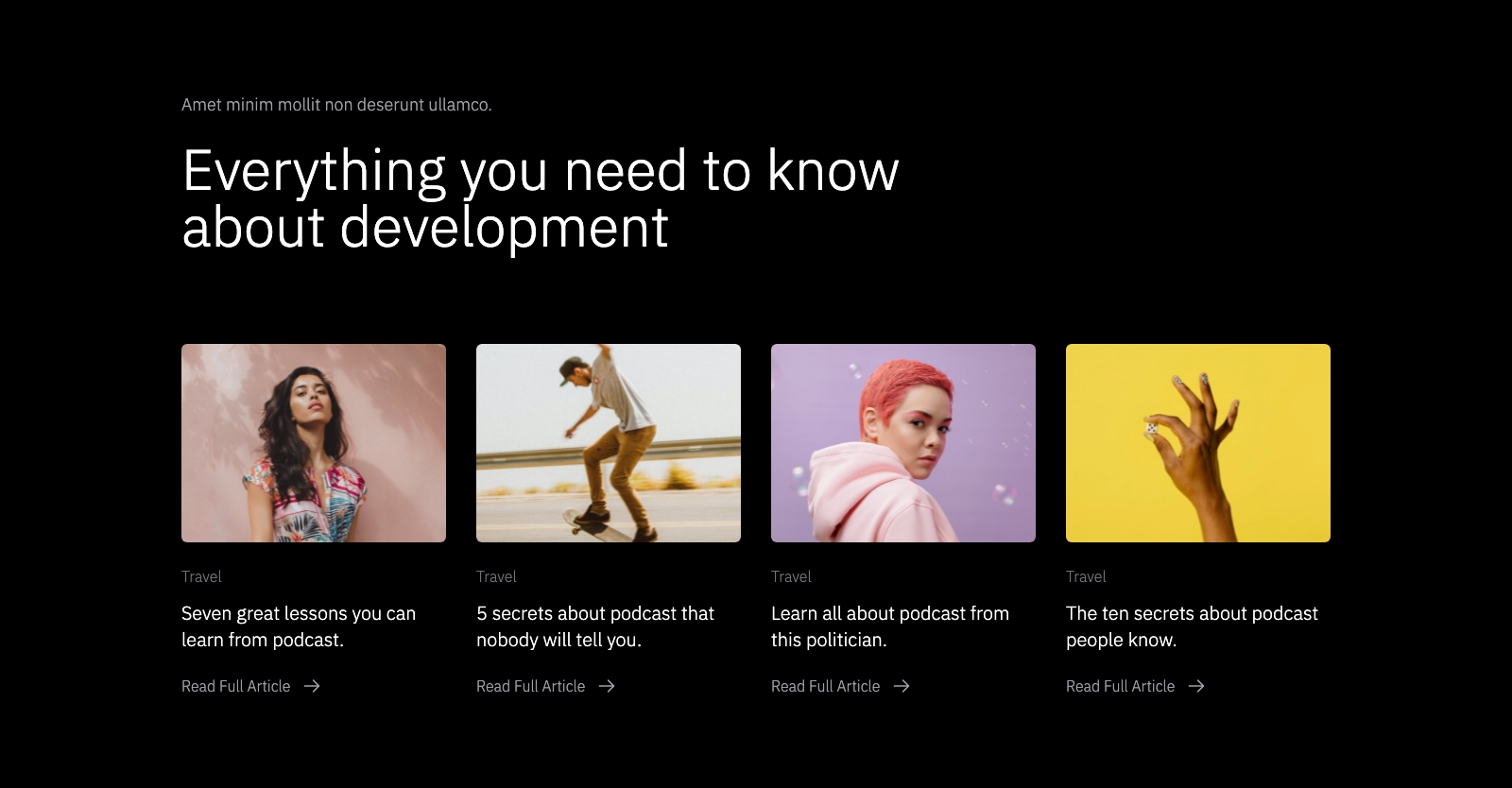 Blog Items component screenshot