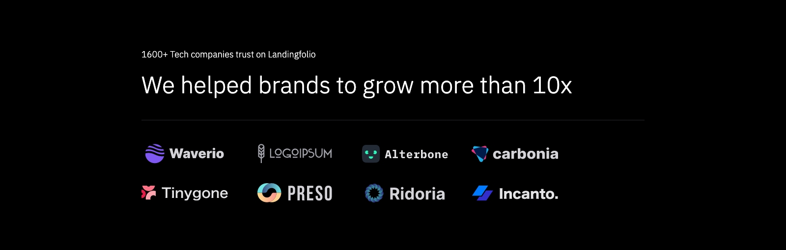Logo Cloud component screenshot