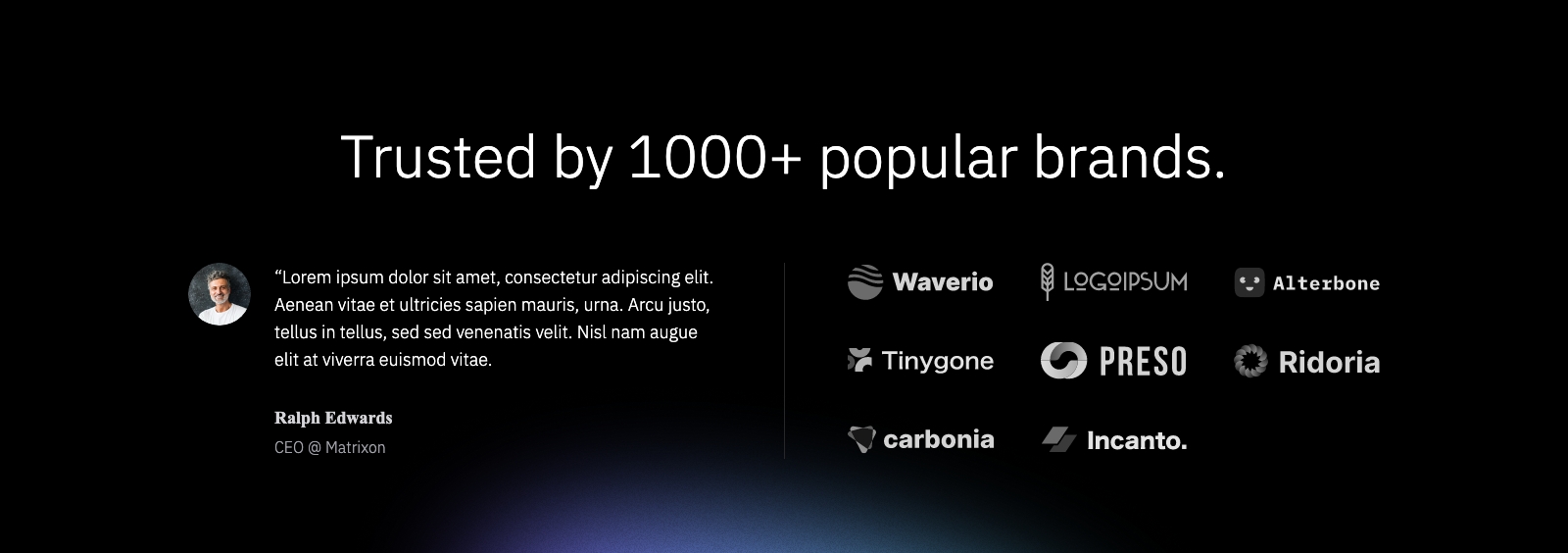 Logo Cloud component screenshot