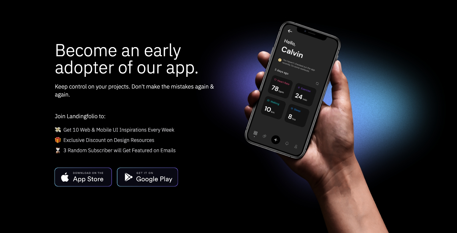 Call To Action component screenshot