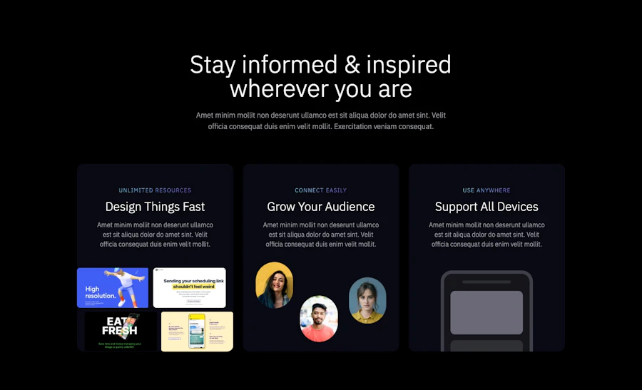 Feature component screenshot