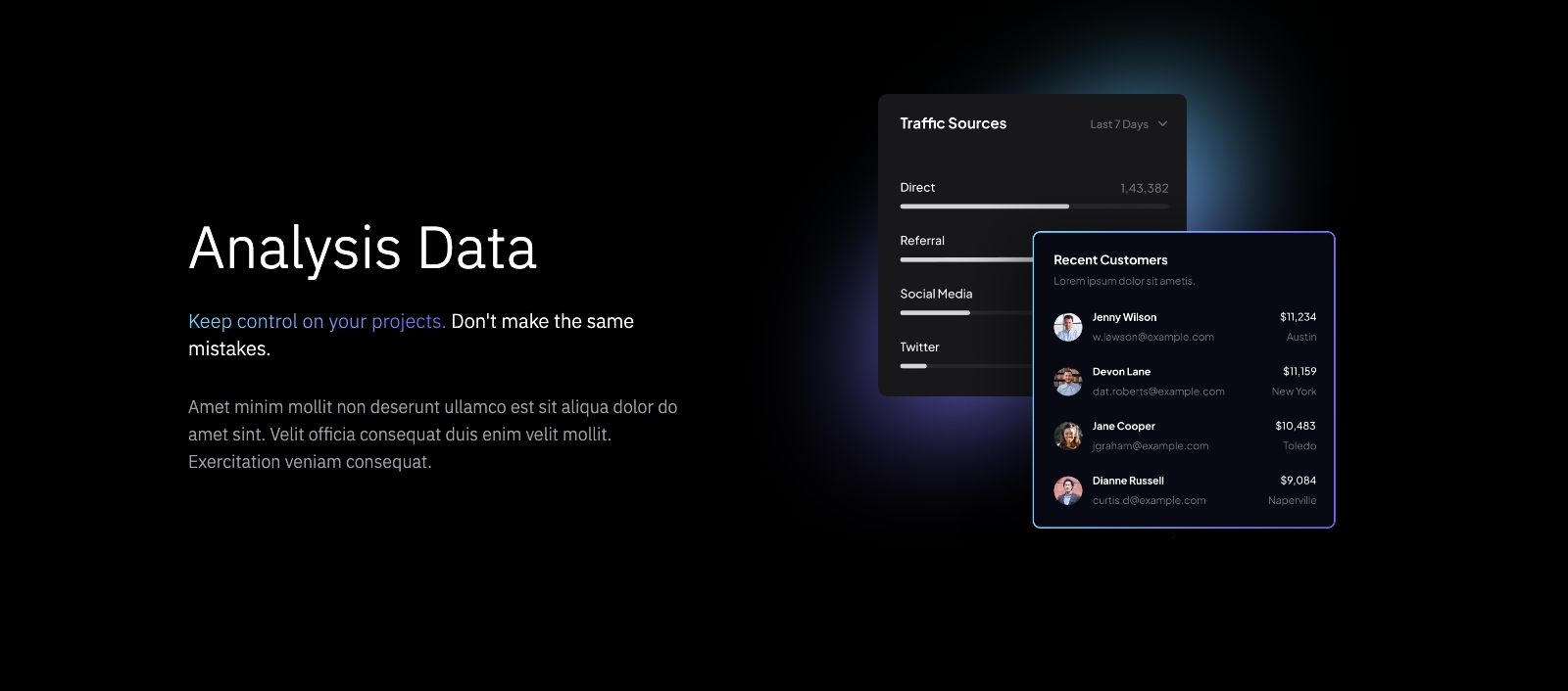 Feature component screenshot
