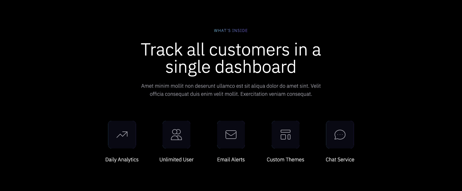 Feature component screenshot