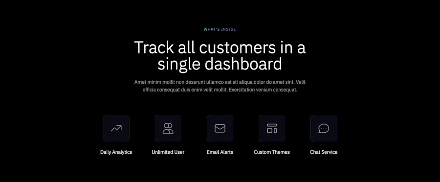 Feature component screenshot