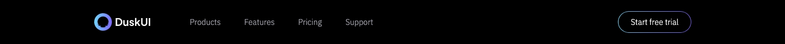 Header component screenshot