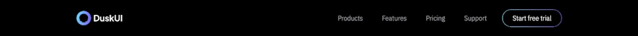Header component screenshot