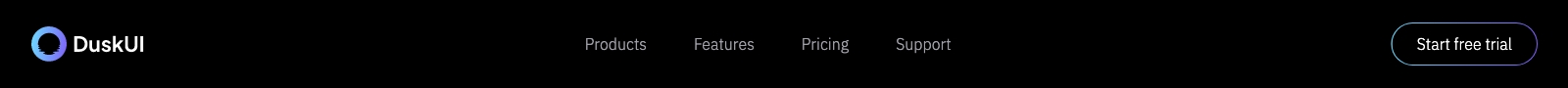 Header component screenshot