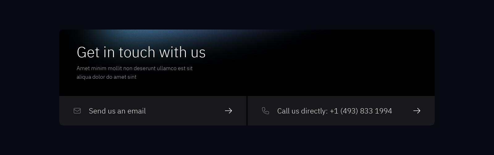Contact component screenshot