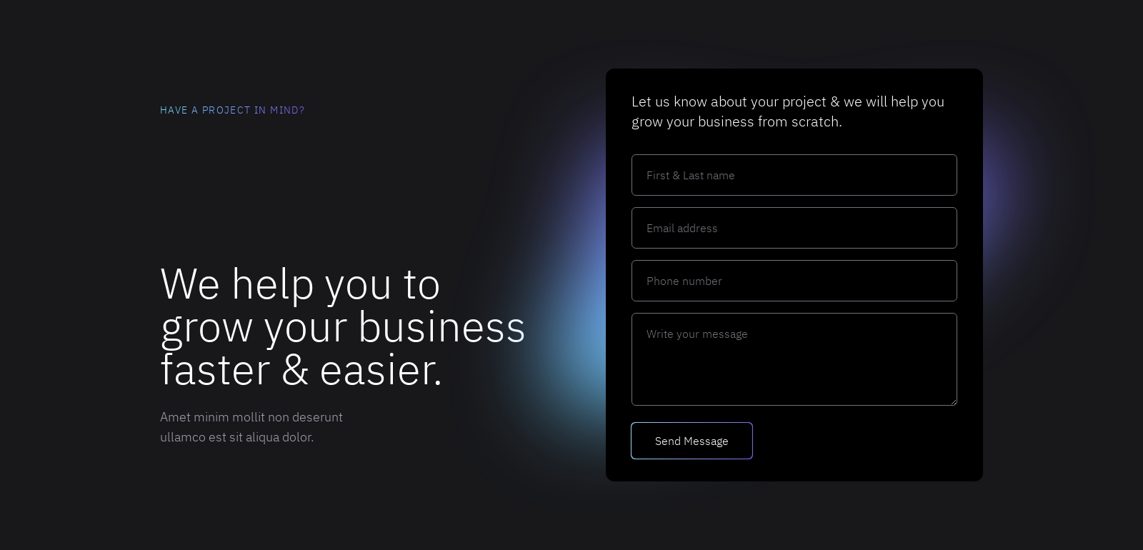 Contact component screenshot