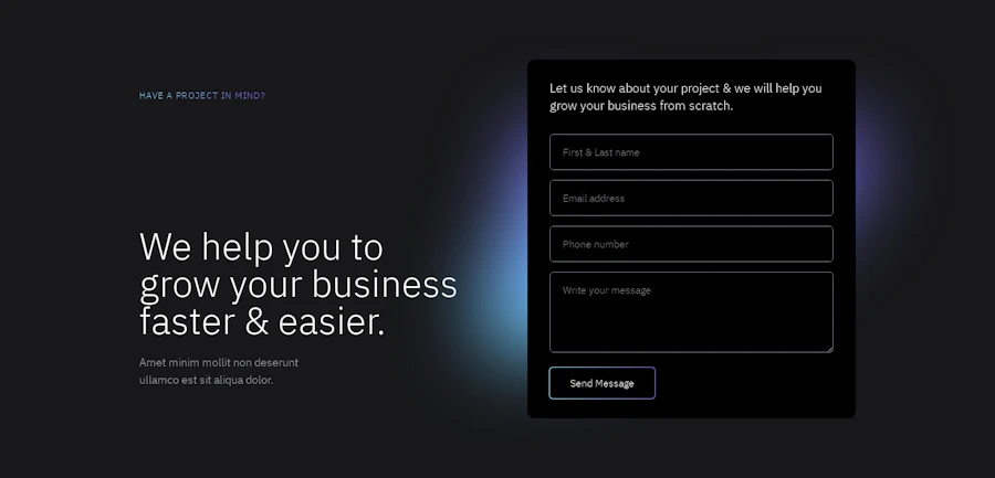 Contact component screenshot