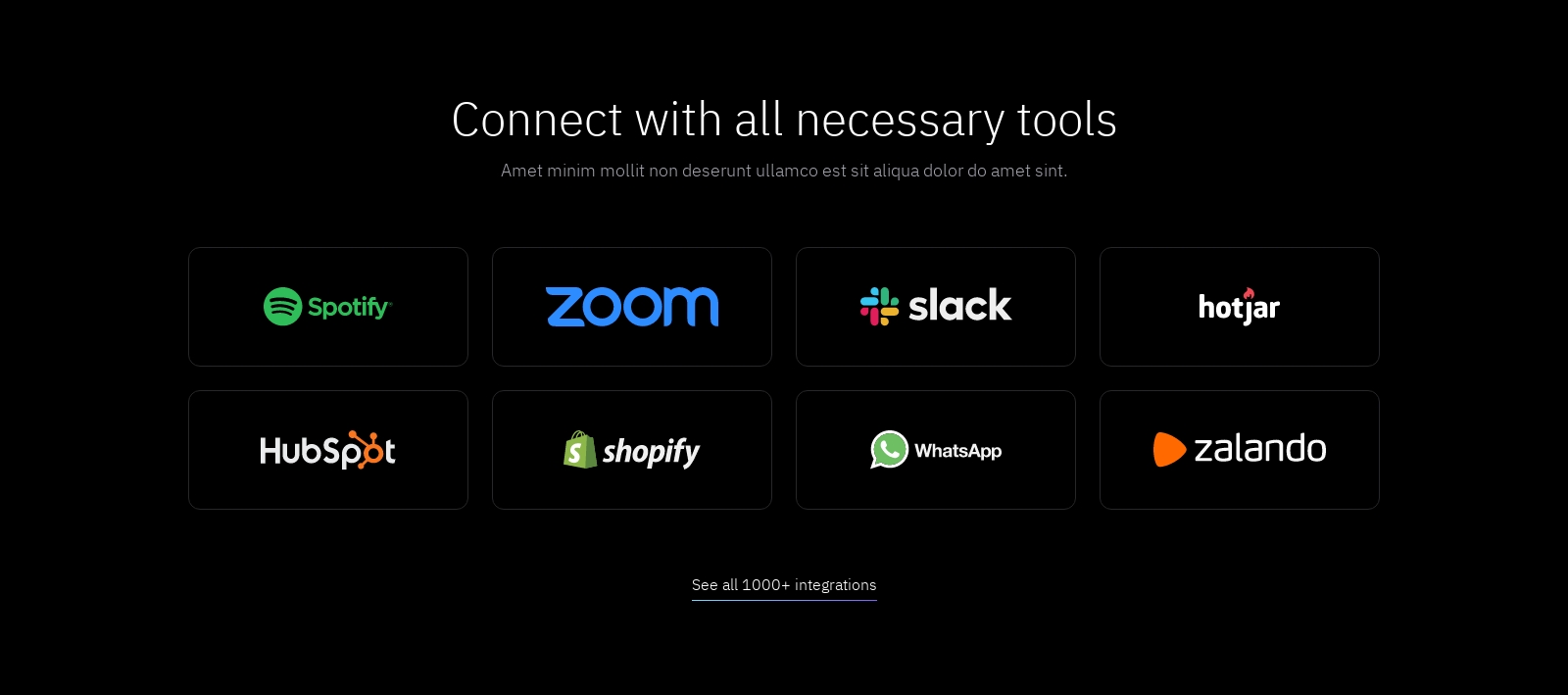 Integration component screenshot