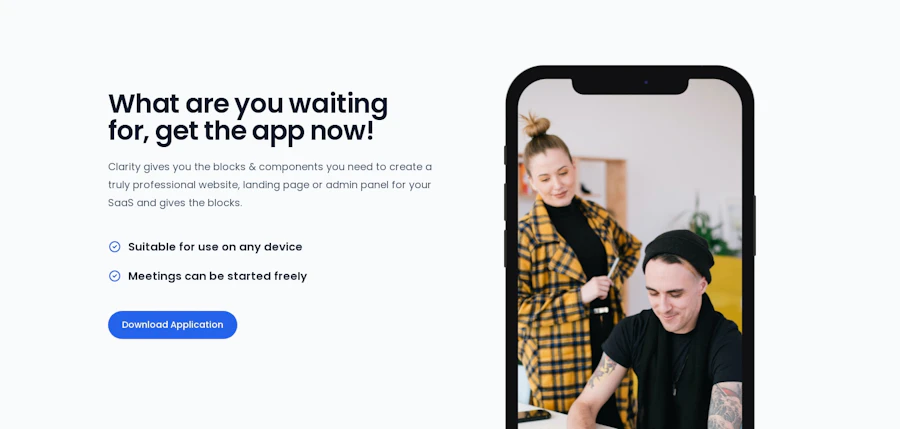 Call To Action component screenshot
