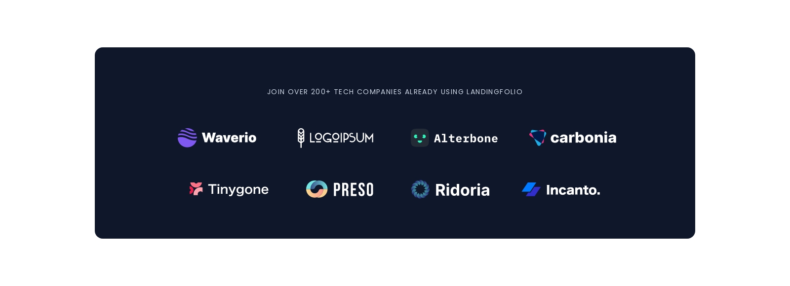 Logo Cloud component screenshot