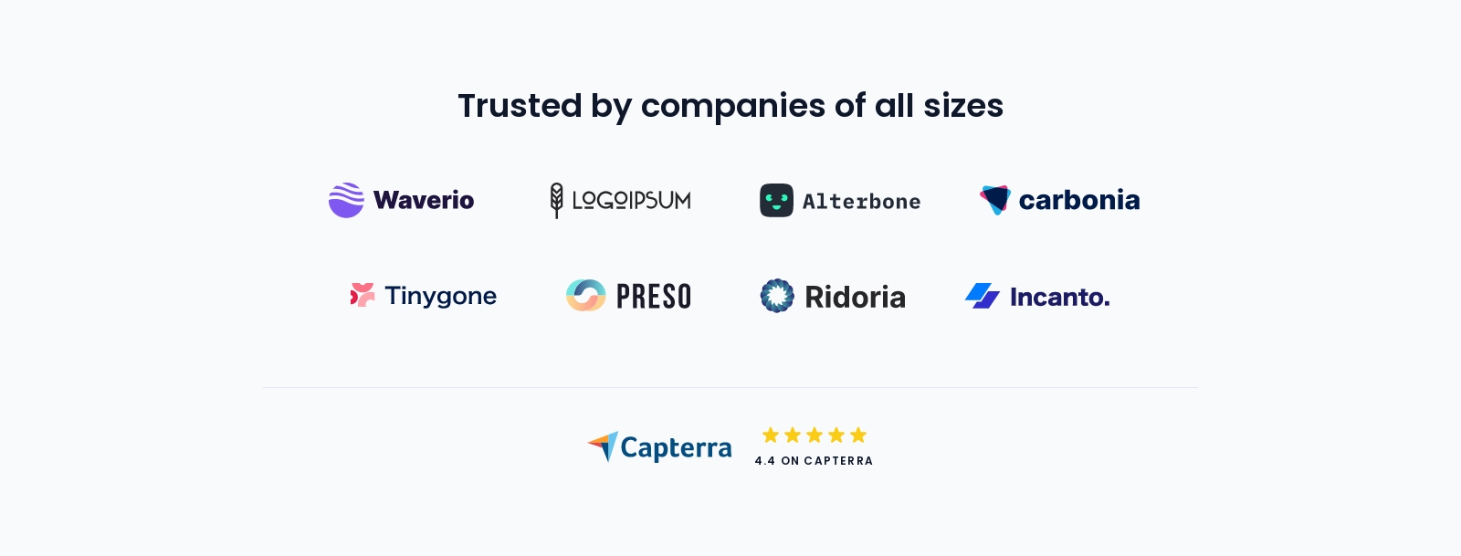 Logo Cloud component screenshot