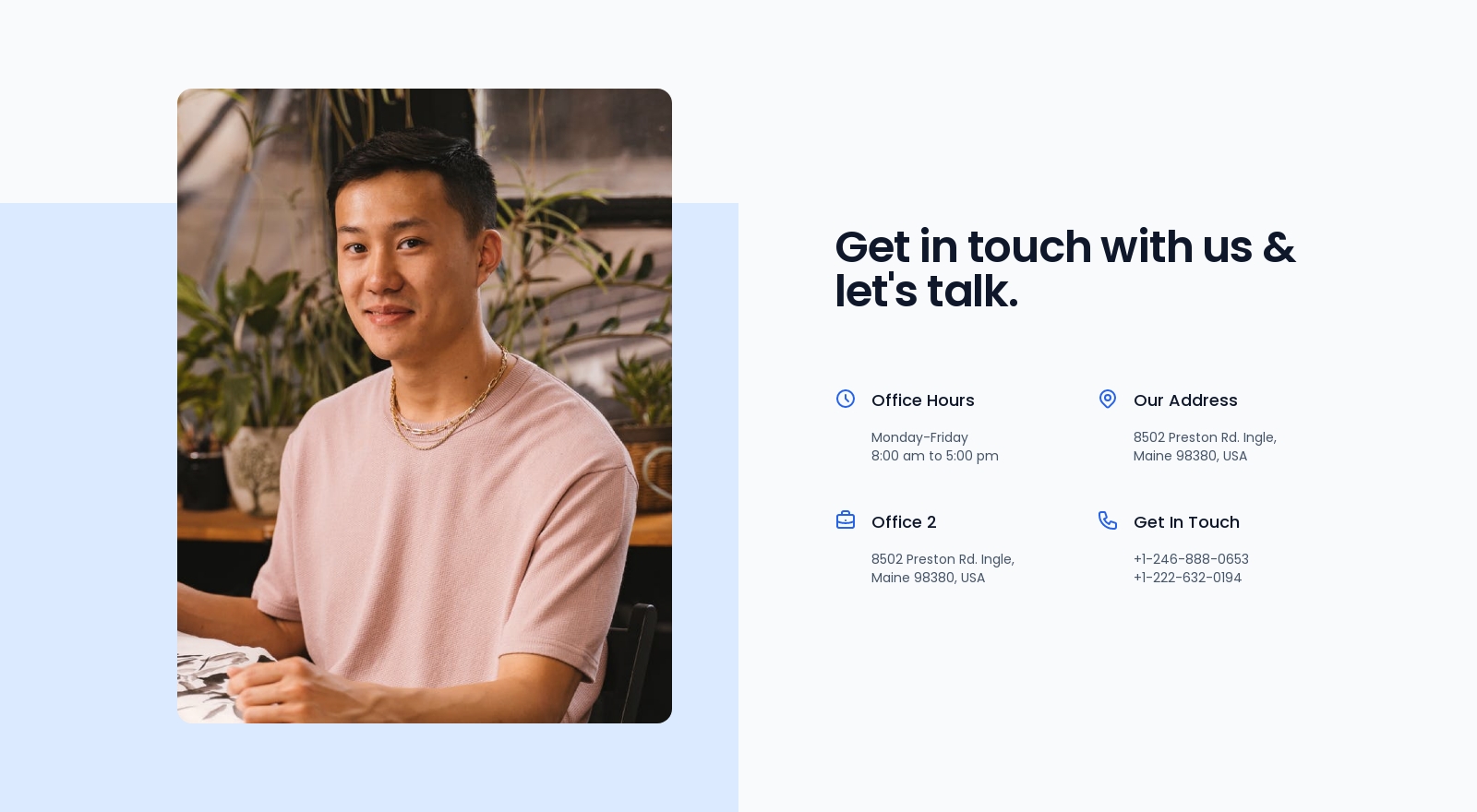 Contact component screenshot