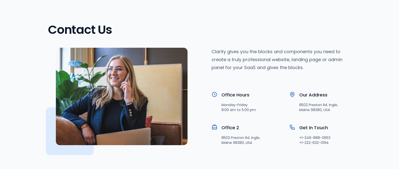 Contact component screenshot