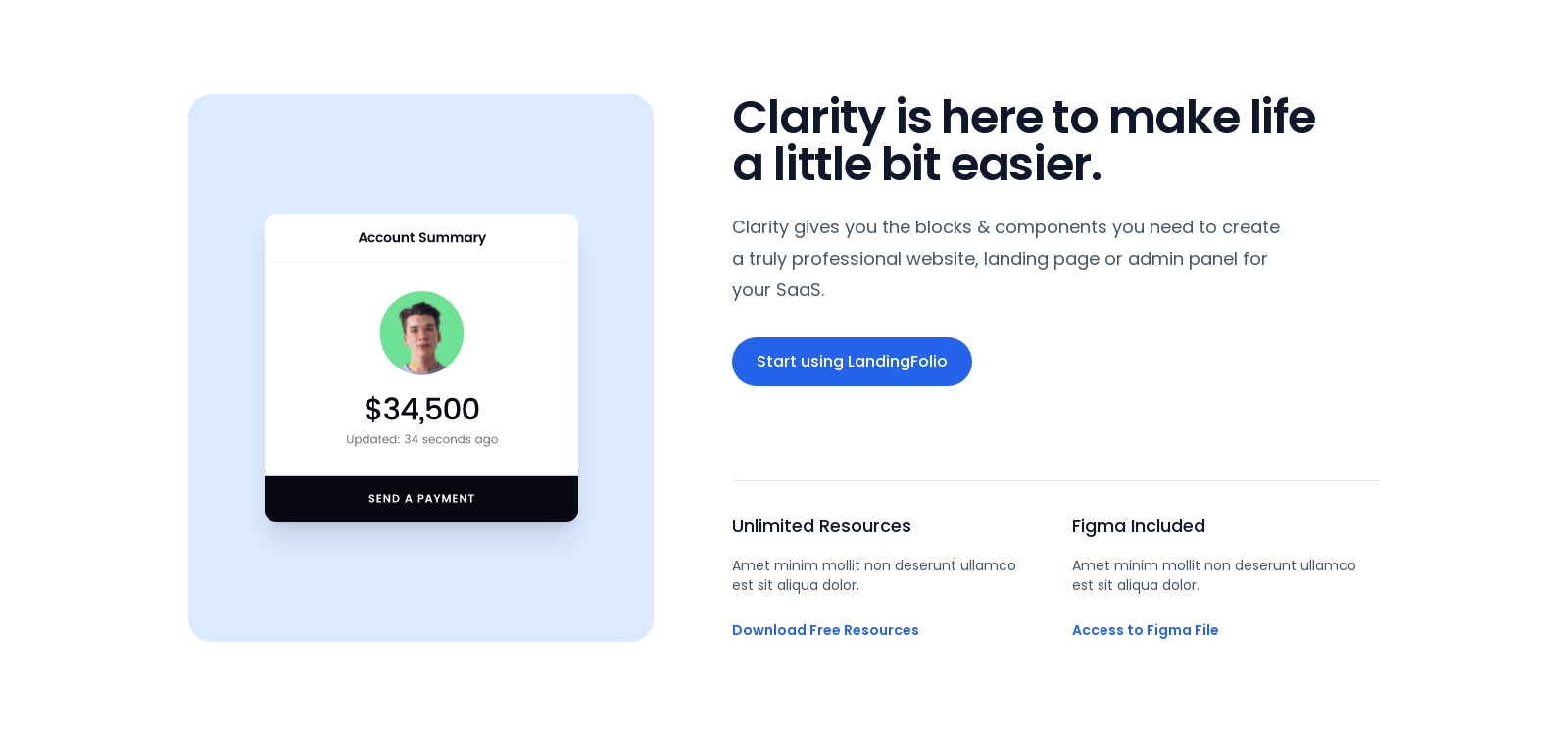 Feature component screenshot