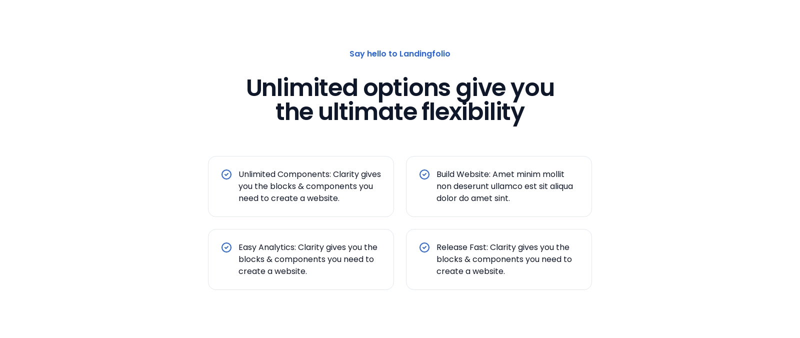 Feature component screenshot