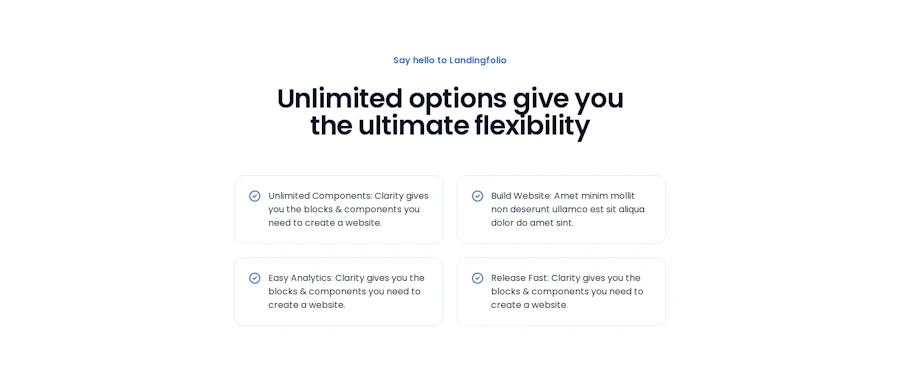 Feature component screenshot