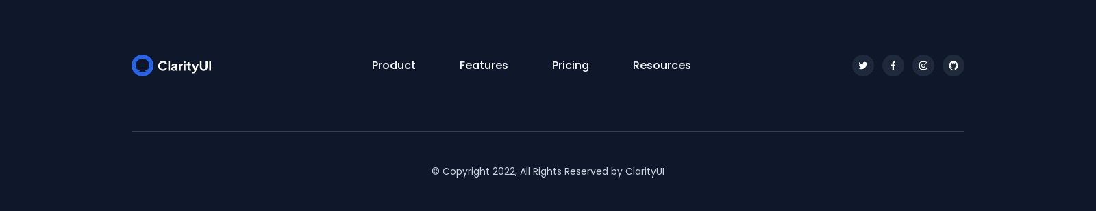 Footer component screenshot