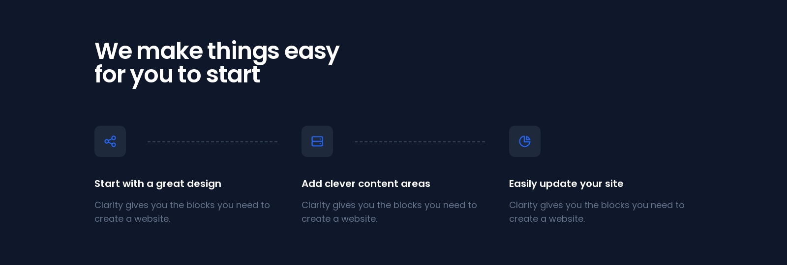 Steps component screenshot