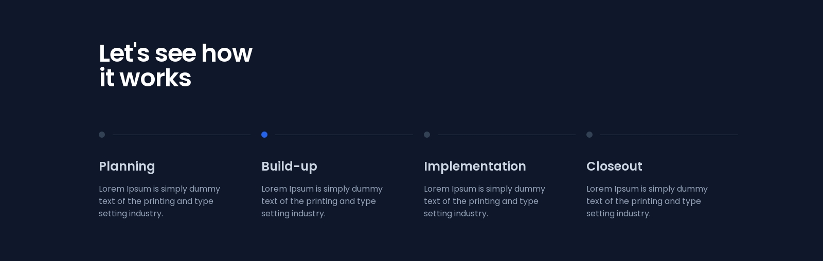 Steps component screenshot