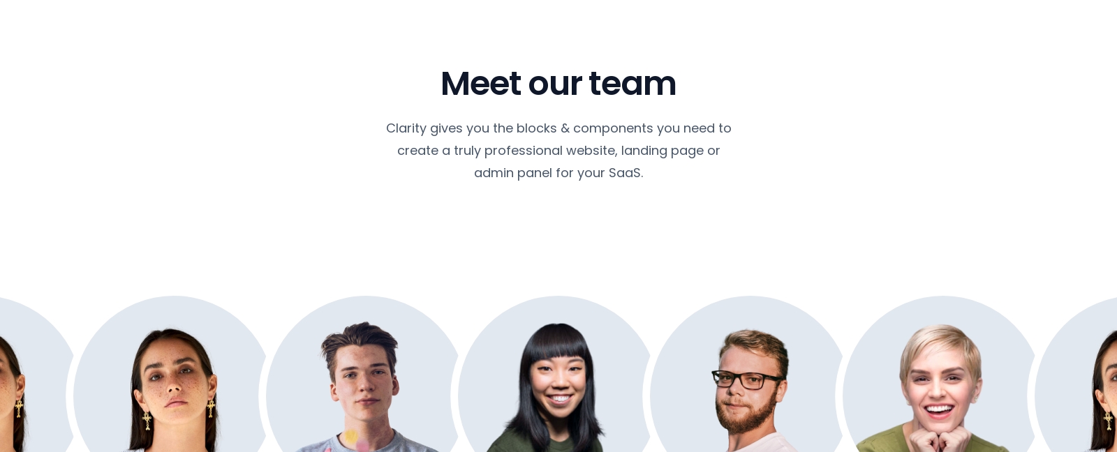 Team component screenshot