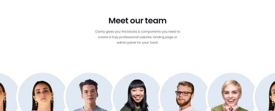 Team component screenshot