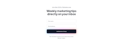 Blog Newsletter Webflow Component